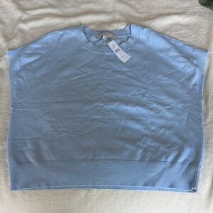 Loft cap sleeve knit sweater